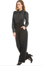 Laden Sie das Bild in den Galerie-Viewer, High Waist Hose, Her Favourite, Trousers, Schwarz, Plus Size