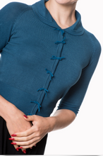 Laden Sie das Bild in den Galerie-Viewer, Cardigan April, Petrol, Plus Size