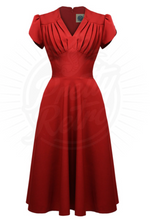 Laden Sie das Bild in den Galerie-Viewer, Swingkleid Retro 50s, Rot