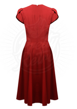 Laden Sie das Bild in den Galerie-Viewer, Swingkleid Retro 50s, Rot