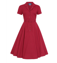 Laden Sie das Bild in den Galerie-Viewer, Swingkleid Caterina, Rot
