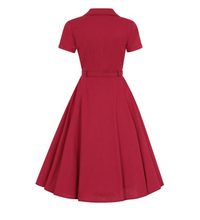 Laden Sie das Bild in den Galerie-Viewer, Swingkleid Caterina, Rot