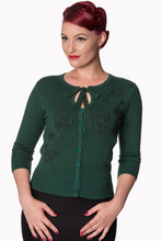 Laden Sie das Bild in den Galerie-Viewer, Cardigan Delilah, Dunkelgrün