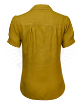 Laden Sie das Bild in den Galerie-Viewer, Bluse Pretty 40s, senf