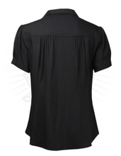 Laden Sie das Bild in den Galerie-Viewer, Bluse Pretty 40s, schwarz