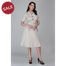 Laden Sie das Bild in den Galerie-Viewer, Swingkleid Doriane Cherry, Beige