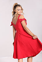 Laden Sie das Bild in den Galerie-Viewer, Swingkleid Nancy, Rot