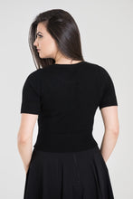 Laden Sie das Bild in den Galerie-Viewer, Cardigan Wendi, Kurzarm,Schwarz