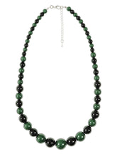 Laden Sie das Bild in den Galerie-Viewer, Halskette Natalie Two Tone, Schwarz-Grün