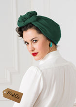 Laden Sie das Bild in den Galerie-Viewer, 1940s inspired Turban, verschiedene Farben