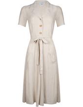 Laden Sie das Bild in den Galerie-Viewer, Revers Dress Midi Linen