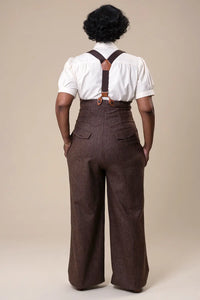 Hose Miss Fancy Pants, Braun, Plus Size