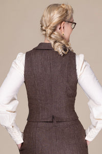 Weste The Watchmaker's Waistcoat, Braun, Plus Size