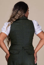 Laden Sie das Bild in den Galerie-Viewer, Weste The Watchmaker&#39;s Waistcoat, Grün, Plus Size
