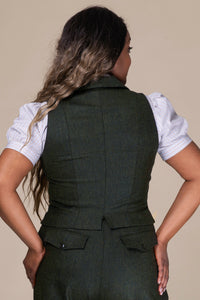 Weste The Watchmaker's Waistcoat, Grün, Plus Size