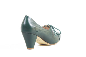 Maytal Schnürschuhe im Vintage-Stil, Grün