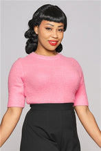 Laden Sie das Bild in den Galerie-Viewer, Chrissie Fluffy Knitted Top, Rosa
