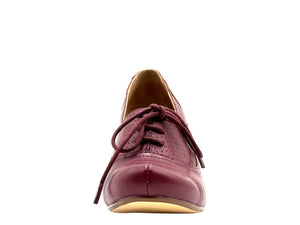 Maytal Schnürschuhe im Vintage-Stil, Burgundy