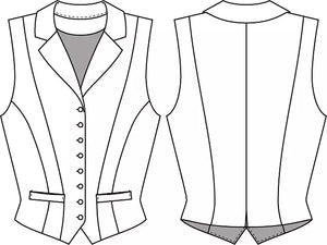 Weste The Watchmaker's Waistcoat, Braun, Plus Size