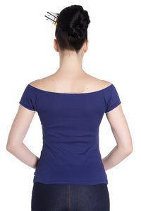 Top Bardot, Navy