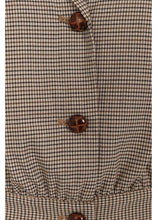 Laden Sie das Bild in den Galerie-Viewer, Jacke Robin Houndstooth 40s, Braun
