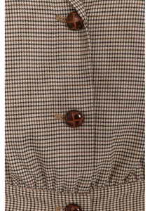 Jacke Robin Houndstooth 40s, Braun