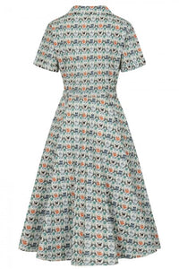 Swingkleid Bella Purrfect, Weiß-Bunt