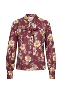 Bluse Crepe Renoir, Burgundy