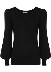 Strickpullover Una, Schwarz, Plus Size