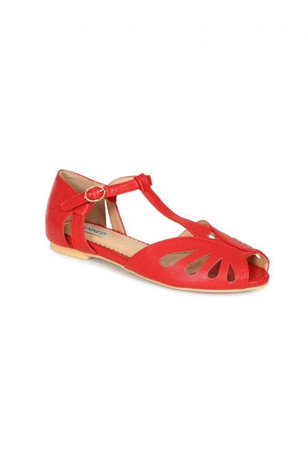 Sandale  Secret Love Flats, Rot