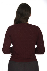 Pullover Ruby, Burgunder, Plus Size