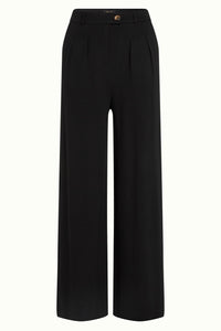 Bundfaltenhose Fintan Milano, Schwarz