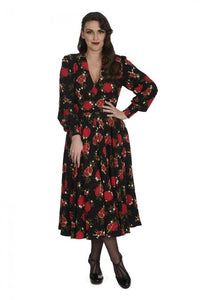 Kleid Pomegranate, Schwarz