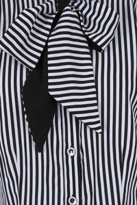 Bluse Humbug, Schwarz-Weiß-Gestreift, Plus Size