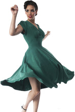 Laden Sie das Bild in den Galerie-Viewer, Swingkleid Retro 50s, Grün
