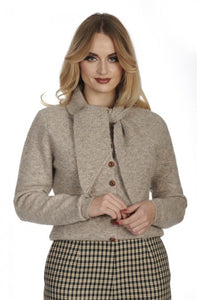 Cardigan Posey Tie, Beige