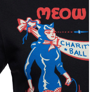 T-Shirt Meow Meow, schwarz