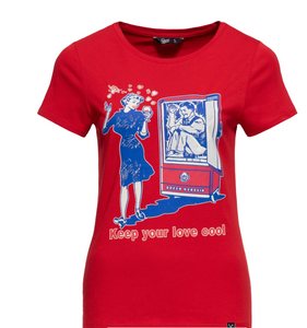 T-Shirt Keep Your Love Cool, rot