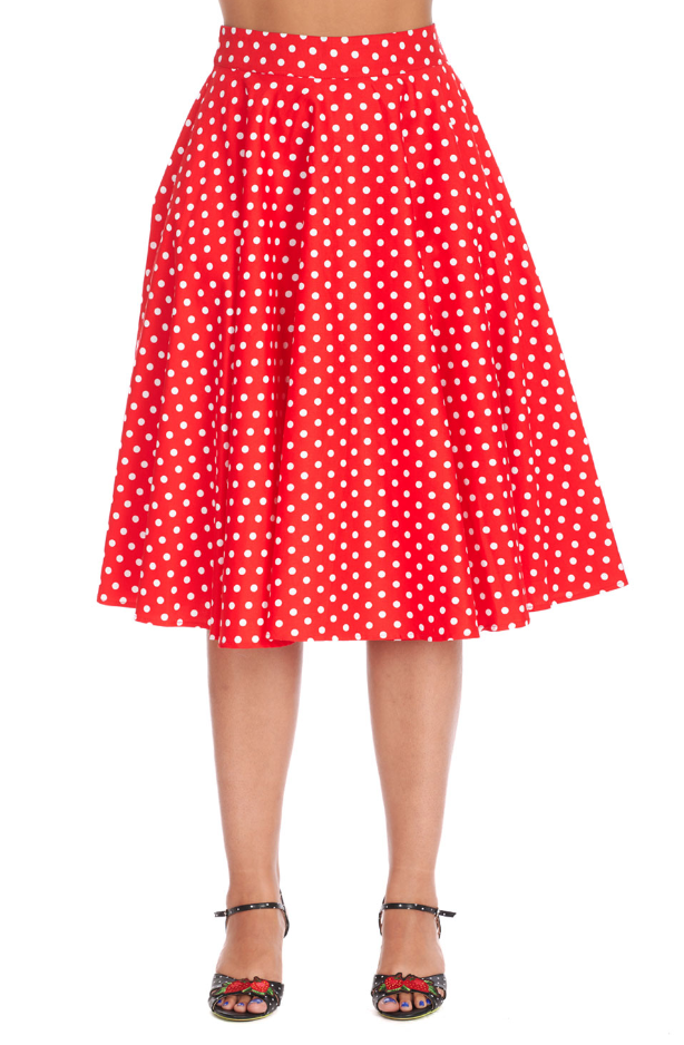 Swingrock Dot Days, Rot oder Schwarz, Plus Size