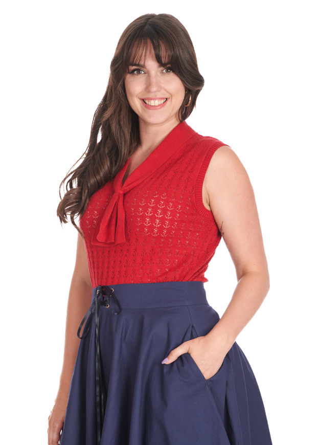 Top Anchor Ahoy!!, Creme, Navy oder Rot