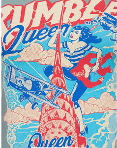 T-Shirt Rumble Queen, Smoke Green