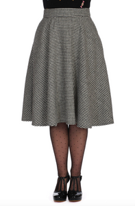 Swingrock Florence Houndstooth, Schwarz- Weß, Plus Size