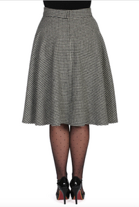 Swingrock Florence Houndstooth, Schwarz- Weß, Plus Size