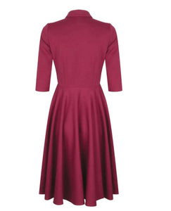 Kleid D'Laine Gabardine,Rot