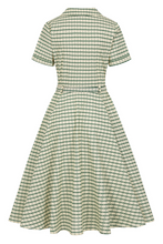 Laden Sie das Bild in den Galerie-Viewer, Swingkleid Bella Anchor Ahead 50&#39;s , Grün-Ivory
