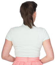 Laden Sie das Bild in den Galerie-Viewer, Top Mandarin Collar, Mint
