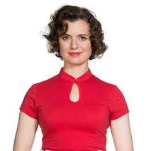 Laden Sie das Bild in den Galerie-Viewer, Top Mandarin Collar, Rot
