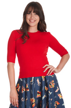 Laden Sie das Bild in den Galerie-Viewer, Pulli Grace, Feinstrick, Rot
