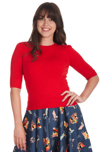 Pulli Grace, Feinstrick, Rot