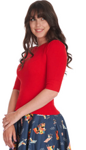 Laden Sie das Bild in den Galerie-Viewer, Pulli Grace, Feinstrick, Rot
